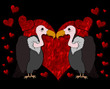 Illustration: Vultures in Love Cartoon Vultures in Love Cartoon