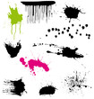 Vector pack of splatters Vector pack of splatters