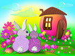 cartoon rabbits
