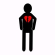 icon man broken heart