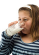 Child Drinking Milk