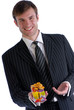 man with packing