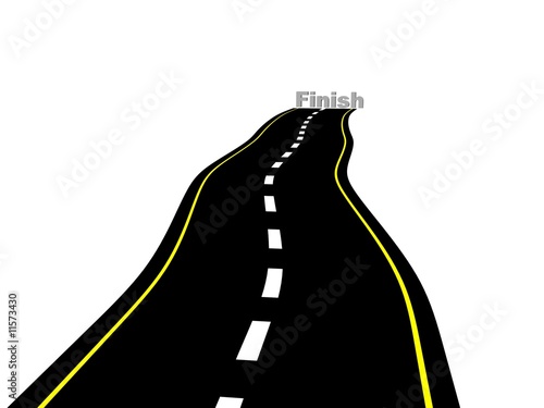 Illustration: road to success road to success