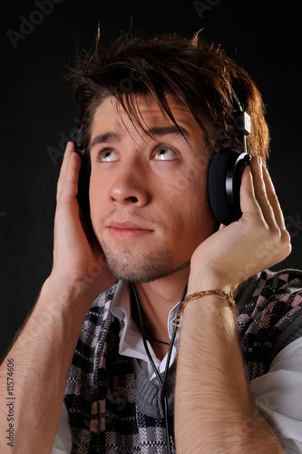 Photo: Man listening music Man listening music