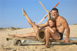 happy man and girl happy man and girl