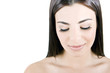 Womans eyelashes