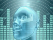 DJ Head. Equalizer inside the head.
