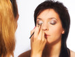 Makeup artist at work