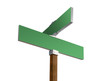 Green blank street sign Green blank street sign