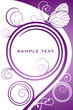 Abstract lilac floral background with butterfly Abstract lilac floral background with butterfly