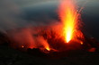 Vulkanausbruch, Blick vom Pizzo in den Stromboli Krater