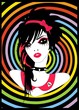 Dziewczyna glam punk – grafika

