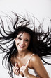 Foto: Portrait of your female flicking hair Portrait of your female flicking hair
