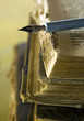 Old books and pen