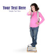 Girl Ready for School Giving a Thumbs Up