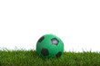 Soccer ball in the studio