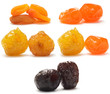 A collection of different dried fruit