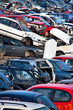 Foto: Schrottplatz mit alten Auto Wracks Schrottplatz mit alten Auto Wracks