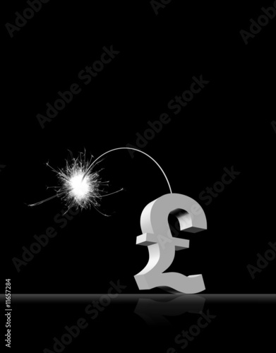 Illustration: UK Pound Bomb UK Pound Bomb