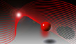 Illustration: abstract red sphere background abstract red sphere background