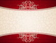 red background with heart