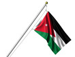 Isolated Jordanian Flag