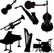 instrumens collection - vector instrumens collection - vector