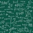 Vector illustration of seamless math background