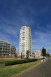 Modern apartments and high building
