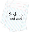 Vector: Back to school paper Back to school paper