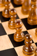 Chess set – close-up of black pawn