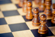 Chess- close-up of black spawn