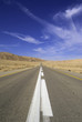 Desert highway and sky