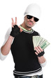The young man with money The young man with money