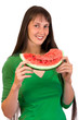 Girl with wate-rmelon
