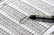 Pencil on a chart