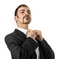 Portrait of successful businessman getting ready for meeting Portrait of successful businessman getting ready for meeting