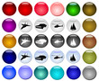 Vehicles Button Set