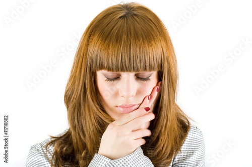 Photo: Girl having a problem Girl having a problem