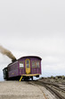 Purple cog train on Mount Washington