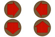 Cardboard Globe Arrows Icons