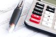 Tax calculator and pen Tax calculator and pen