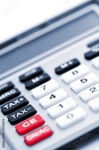 Photo: Tax calculator keypad Tax calculator keypad