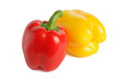 Red and yellow peppers