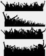 Party silhouette, vector for design