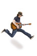 passionate guitarist jumps passionate guitarist jumps