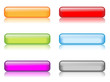 Gel Rectangular Buttons (various colours with reflection)