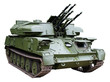 isolated self-propelled armored antiaircraft gun isolated self-propelled armored antiaircraft gun