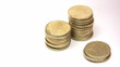 Stacking Euro Cent Coins
