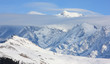 mont-blanc dans les nuages